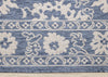 Cabana Blue White Elegant Border Outdoor Rug, 7'10" x 10'6" Outdoor Area Rug | Tapis d'exterieur Cabana bleu et blanc a bordure elegante, 7'10" x 10'6"