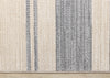 Covington Beige Grey Striped Design Rug, 5'3" x 7'7" Indoor Area Rug | Tapis Covington beige et gris a rayures, 5'3" x 7'7"