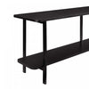 Celine Contemporary Modern 71" Console Table in Black (2-Shelf) | Console moderne contemporaine Celine 71" en noir (2 etageres)