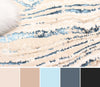 Clara Blue Rug 8'0" x 10'0" | Tapis Contemporain/Moderne Clara 8'0" x 10'0" en Bleu