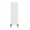 Abbey Modern 32" Tempered Glass Bookcase Cabinet in White (4-Shelf) - Set of 2 | Armoire bibliotheque moderne Abbey 32" en verre trempe blanc (4 etageres) - Lot de 2