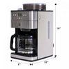 Kenmore Elite Grind & Brew Coffee Maker Stainless Steel - KKECMGBSS|Cafetière à moudre et infuser Kenmore Elite en acier inoxydable - KKECMGBSS