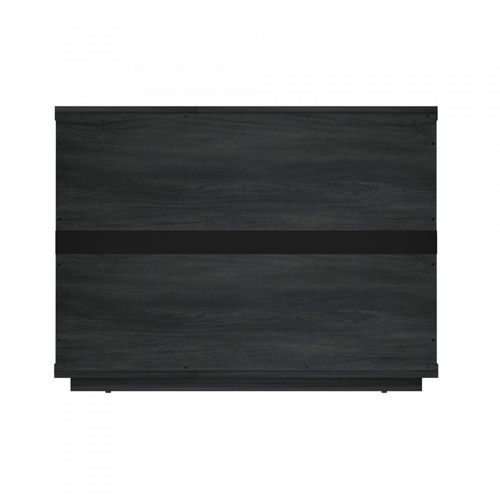 Evelyn Modern 32\" Nightstand in Charcoal Gray (1-Drawer)