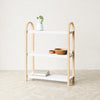 Umbra Modern Bellwood 3-Shelf Bookcase - White and Natural|Bibliothèque moderne Bellwood de Umbra à 3 tablettes - blanche et naturelle
