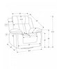 MONARCH SPECIALTIES POWER RECLINING CHAIR, 39" WIDE, GLIDER, SWIVEL, USB PORTS INCLUDED, LIGHT GREY FABRIC Recliner | MONARCH SPECIALTIES FAUTEUIL INCLINABLE ELECTRIQUE, 39"L, PLANEUR, À GLISSEMENT, PORT USB INCLUS, TISSU GRIS CLAIR