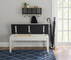 Jane Fabric Storage Dining Bench - Brown|Banc de salle à manger Jane en tissu avec rangement - brun