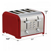 Kenmore 4-Slice Toaster with Dual Controls Red - KKTSDC4SR|Grille-pain Kenmore à 4 tranches avec deux panneaux de commande, rouge - KKTSDC4SR