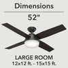 Dempsey Ceiling Fan with Light Fixture - Black | Ventilateur de plafond Dempsey avec luminaire - Noir