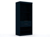Mulberry Contemporary Modern 36" Wardrobe Closet in Midnight Blue - Set of 2 | Armoire contemporaine moderne Mulberry 36" en bleu minuit - Ensemble de 2