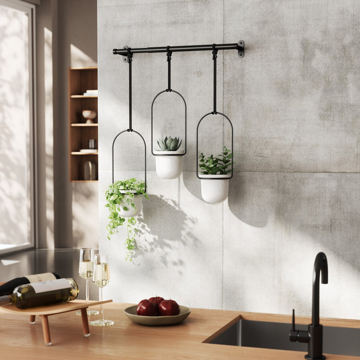 Umbra Triflora Hanging Planter - White