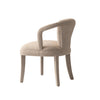 Palmer Mid-Century Modern Upholstered Tweed Armchair in Gold Dust Dining Chair | Fauteuil Palmer style milieu du siecle moderne en tweed dore