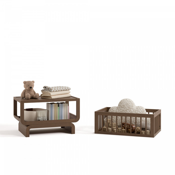 Storkcraft Santorini Deluxe 3-in-1 Convertible Bassinet - Hazelnut