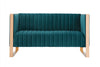 Trillium Mid-Century Modern 3-Piece Sofa Set in Teal | Ensemble de canape 3 pieces Trillium style milieu du siecle en bleu sarcelle