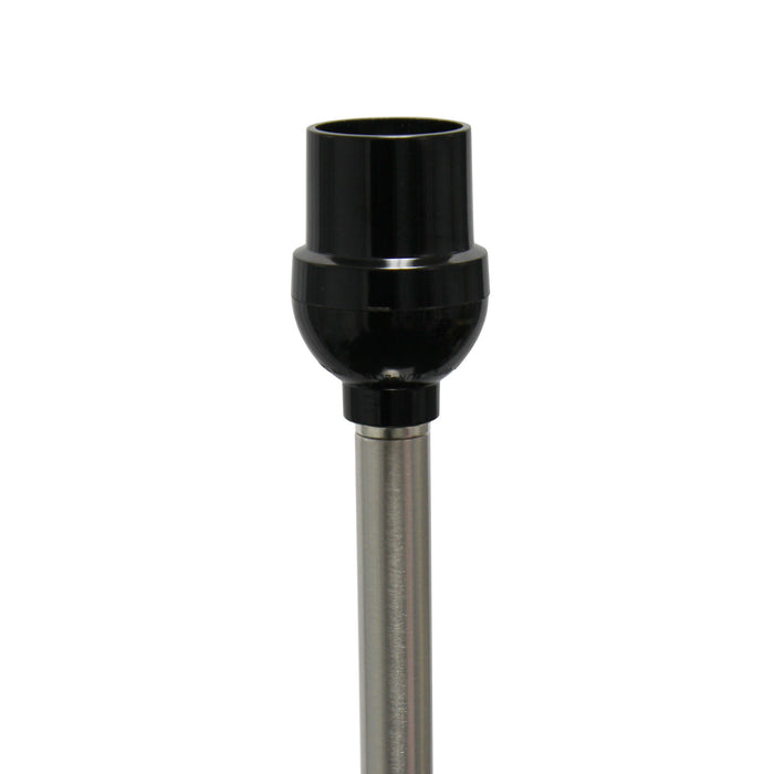 Harlan Contemporary Floor Lamp, Brushed Nickel & Silver, 57\"
