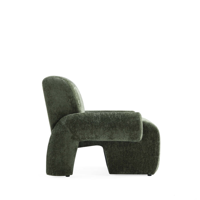 Verandah Mid-Century Modern 2-Piece Sofa Set in Olive Green