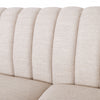 Taylor 84.5" Linen-look Fabric Condo Size Sofa With Wood Legs - Beige White | Sofa De Format Condo Taylor De 84,5 Po, Tissu aspect lin, Pattes En Bois - Beige Blanc