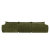 Cloud 116 Inch Modular Sectional Sofa with Ottoman and Legless Design, Green | Cloud Canape Sectionnel Modulaire 116 po avec Ottoman et Design Sans Pieds, Vert