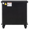 U_Style 27.6 Inch Painted Nightstand with Pull-Out Tray and 3 Drawers, Black | U_Style Table de Nuit Peinte 27.6 po avec Tiroir Coulissant et 3 Tiroirs, Noir