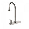 4 Function Pivoting Waterfall Pull-Down Kitchen Faucet with Power Wash. Brushed Nickel-FCWRMBND1 Laundry Combo | Robinet de cuisine cascade pivotant a 4 fonctions avec mode de nettoyage puissant. Nickel brosse-FCWRMBND1