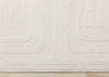 Leonardo Cream Beige Oriental Trellis Pattern Rug, 6'7" x 9'6" Indoor Area Rug | Tapis a motifs de treillis orientaux creme beige Leonardo, 6'7" x 9'6"