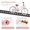 Prorider 20" Kids Bike With Height Adjustable Handlebar & Seat Hand Brake & Coaster Brake Pink