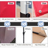 Costway 10Ft Square Patio Offset Cantilever Umbrella 360 Degree Tilt Aluminum Red
