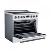 Forno Torino 36 Inch White Induction Range, 5.36 cu.ft - FFSIN0936-36WHT Electric Range | Cuisiniere a induction Torino 36 pouces blanche, 5,36 pi³ - FFSIN0936-36WHT