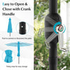 Costway 10FT Patio Umbrella Sunshade Market Steel Tilt with Tilt Mechanism Crank Handle