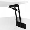 Logan Lift-Top Coffee Table with LED Lighting and Extendable Desktop,White | Logan table basse relevable – table avec eclairage LED et plateau extensible, blanc