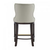 Blair Modern Wood Upholstered Counter Stool in Stone - Set of 3 Bar Stool | Tabouret de comptoir Blair moderne en bois avec revetement en tissu couleur pierre - Lot de 3