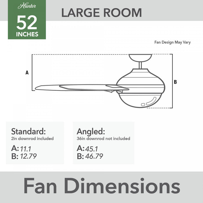 Aeronaut Ceiling Fan with Light Fixture - White
