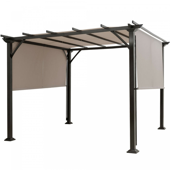 10' X 10' Pergola Kit Metal Frame Gazebo &canopy Cover Patio Furniture Shelter