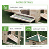 Pawhut 77" Chicken Coop Hen House Rabbit Hutch Poultry Cage Pen Outdoor Backyard With Nesting Box Ru|Pawhut 77" Poulailler Cage Lapin Clapier Volaille Exterieur Cour Avec Nichoir Aire De Jeux Naturel