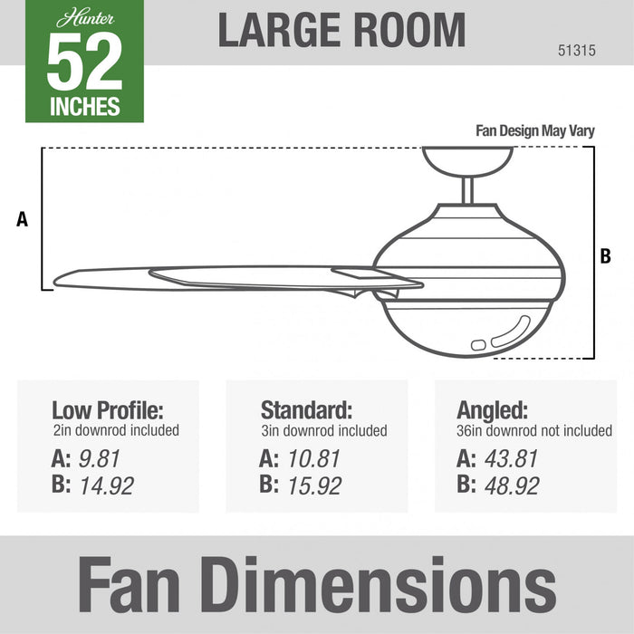 Aerodyne Ceiling Fan with Light Fixture - Grey