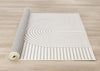 Forte White Grey Curved Arches Indoor Area Rug - 4'7" x 6'7"|Carpette Forte blanche et grise à motif d’arches courbées pour l’intérieur - 4 pi 7 po x 6 pi 7 po