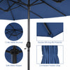 Costway 15FT Patio Double-Sided Umbrella Crank Outdoor Garden Market Sun Shade Navy