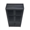 Jodie Mid-Century Modern 31" Bookcase Cabinet in Charcoal Gray (6-Shelf) - Set of 2 | Armoire bibliotheque Jodie style mi-siecle moderne 79 cm en gris charbon (6 etageres) – Lot de 2