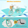 Prorider 14" Kid's Bike With Training Wheels Adjustable Handlebar Seat Handbrake Green