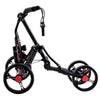 Costway 4 Wheel Golf Pull Push Cart Trolley Club Umbrella Scorecard Drink Holder