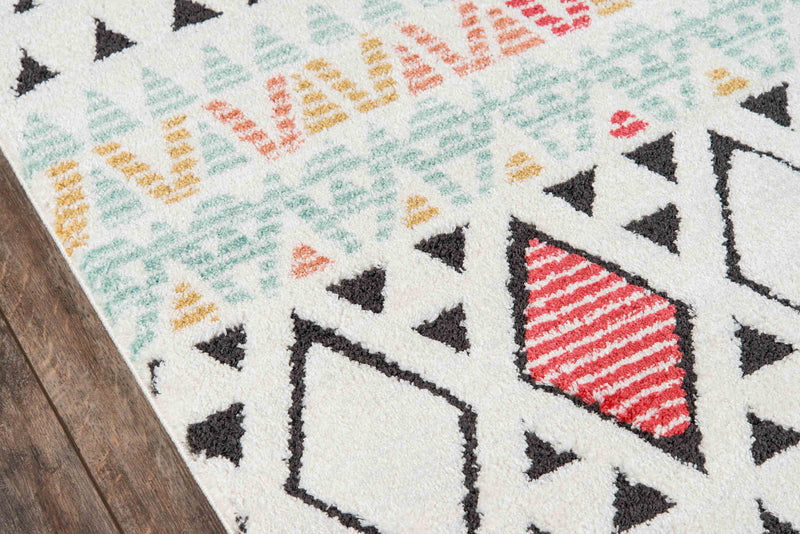 Kaia Contemporary 9'10\" x Area Rug in Multi Indoor Area Rug