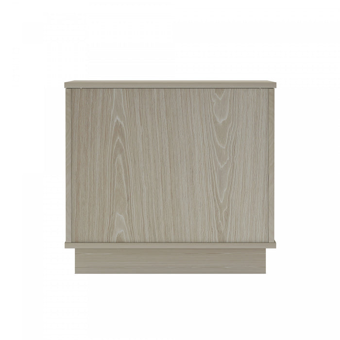 Horizon Modern 22\" Nightstand in Whitewashed Oak (2-Drawer) - Set of 2