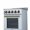 Forno Pallermo 20 Inch Electric Range in White, 2.05 cu.ft. - FFSEL6051-20WHT | Cuisiniere electrique Pallermo de 20 po, blanche, capacite totale de 2,05 pi³ - FFSEL6051-20WHT