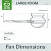 Minimus Ceiling Fan with Light Fixture - White | Ventilateur de plafond Minimus avec luminaire - Blanc