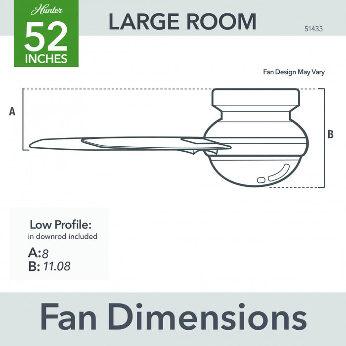 Minimus Ceiling Fan with Light Fixture - White