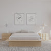 Malibu Bed Frame Queen Bed | Lit Plateforme Malibu