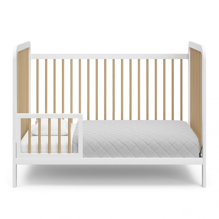 Storkcraft Pasadena 3-in-1 Convertible Crib - White/Driftwood