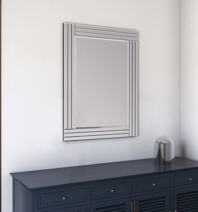 Foundry 30 Inch All-Glass Rectangular Mirror In Chrome