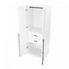 Lee Modern 32" Wardrobe Closet in White - Set of 2 Armoire | Armoire moderne Lee 32" en blanc - Ensemble de 2