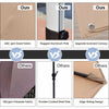Costway 10Ft Square Patio Offset Cantilever Umbrella 360 Degree Tilt Aluminum Tan