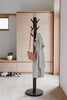 Umbra Modern Wood Flapper Coat Rack - Black and Walnut|Portemanteau moderne Flapper de Umbra en bois - noir et noyer